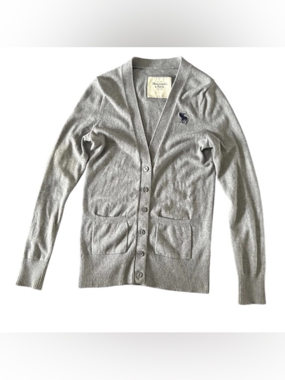 Y2K Abercrombie & Fitch Academic Cardigan Cashmere Blend Sweater Women’s S